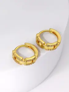 MYKI Gold-Plated Circular Hoop Earrings