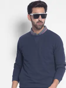Crimsoune Club Round Neck Long Sleeve Pullover Sweatshirt