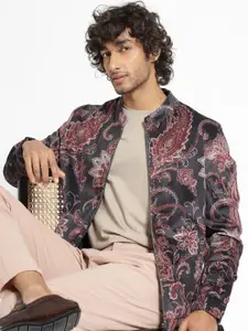 RARE RABBIT Men Dalia Tailored Fit Floral Printed Jacket