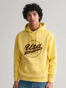 GANT Relaxed Fit Graphic Print Hooded Sweatshirt