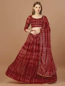 Fab Dadu Dyed Semi-Stitched Lehenga & Unstitched Blouse With Dupatta