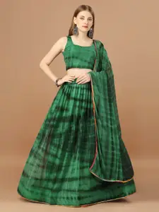 Fab Dadu Dye Semi-Stitched Lehenga & Unstitched Blouse With Dupatta