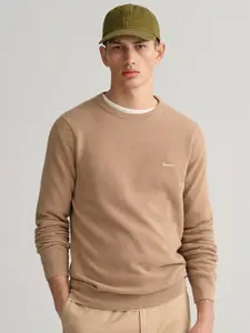 GANT Round Neck Long Sleeves Pure Cotton Pullover Sweater