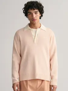 GANT Relaxed Fit Bounce Knit Collared Pullover