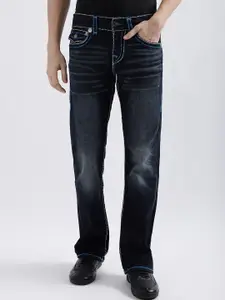True Religion Men Super T Billy Regular Fit Mid-Rise Light Fade Stretchable Jeans