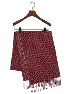 GANT Men Self Design Tasselled Scarf