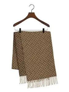 GANT Men Self Design Tasselled Scarf