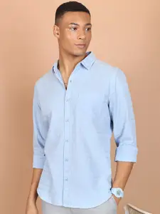HIGHLANDER Slim Fit Long Sleeves Cotton Casual Shirt
