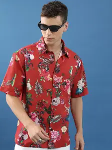 HIGHLANDER Floral Printed Casual Shirt