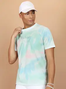 HIGHLANDER Tie and Dye Slim Fit Casual T-shirt