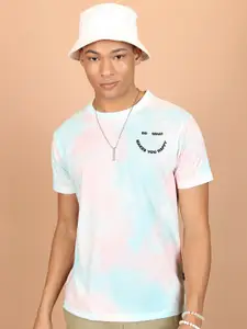 HIGHLANDER Tie and Dye Slim Fit Oversized Casual T-shirt