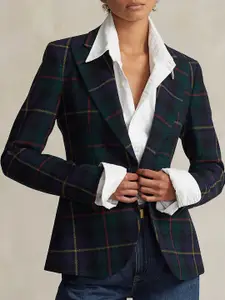 Polo Ralph Lauren Checked Slim-Fit Single-Breasted Wool Blazer