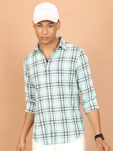 KETCH Slim Fit Checked Casual Shirt