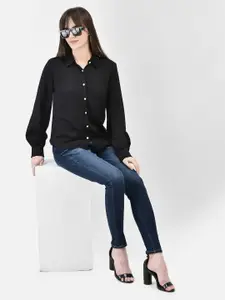 Crimsoune Club Spread Collar Casual Shirt