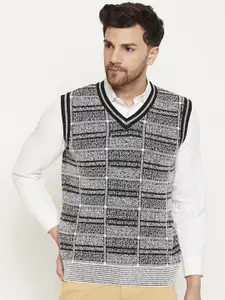 Duke Self Design V-Neck Sweater Vest