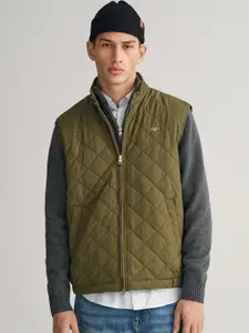 GANT Stand Collar Sleeveless Quilted Jacket