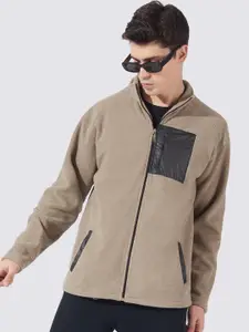 Maniac Colourblocked Crop Loopnet Slim Fit Tailored Jacket