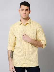 Cantabil Comfort Micro Ditsy Printed Cotton Casual Shirt