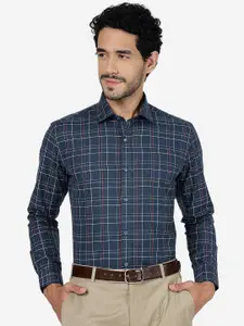 METAL Checked Pure Cotton Formal Shirt