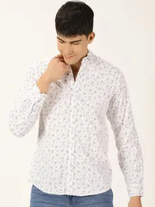 Mast & Harbour Classic Slim Fit Floral Opaque Printed Casual Shirt