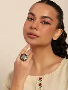 Anouk Women Silver-Plated Finger Ring