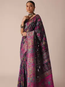 KALKI Fashion Floral Woven Design Silk Cotton Saree
