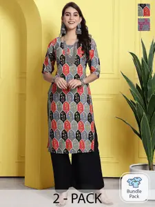 7Threads Selection Of 2 Ethnic Motifs Printed Kurta