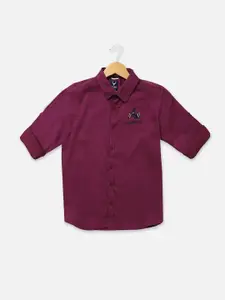Allen Solly Junior Boys Slim Fit Spread Collar Cotton Casual Shirt