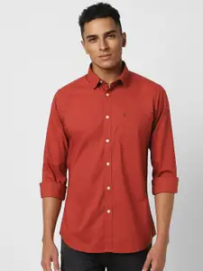 Van Heusen Sport Slim Fit Micro Ditsy Printed Pure Cotton Casual Shirt