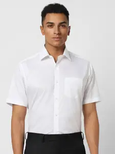 Van Heusen Spread Collar Short Sleeves Cotton Formal Shirt