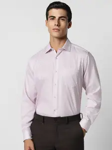 Van Heusen Vertical Stripes Spread Collar Long Sleeves Cotton Formal Shirt