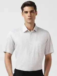 Van Heusen Geometric Printed Pure Cotton Party Shirt