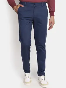 V-Mart Men Slim Fit Mid-Rise Cotton Trousers