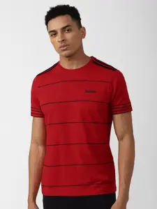 Van Heusen Striped Slim Fit Round Neck T-shirt