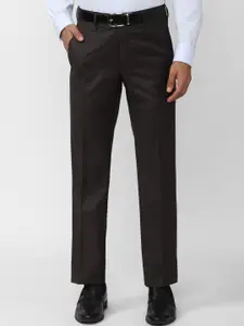 Van Heusen Men Slim Fit Mid Rise Formal Trousers