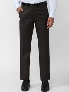 Van Heusen Men Mid Rise Slim Fit Formal Trousers