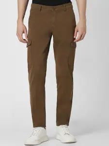 Van Heusen Sport Men Mid Rise Slim Fit Cotton Cargos Trousers