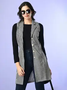 BAESD Checked Longline Shrug