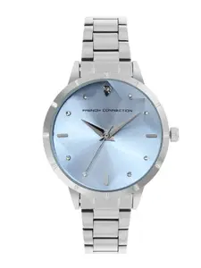 French Connection Lucienne Women Embellished Stainless Steel Analogue Watch FCN00078B