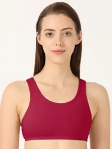 Jockey Full Coverage Seamless Cotton Workout Bra With All Day Comfort