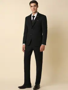 Allen Solly Notched Lapel Single Breasted Slim Fit Formal Blazer and Waistcoat & Trousers