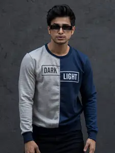 Maniac Colourblocked Pure Cotton Pullover