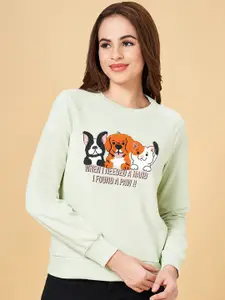 People Graphic Embroidered Pullover