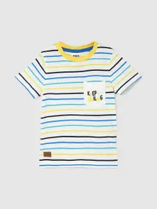 max Boys Striped Pure Cotton T-shirt