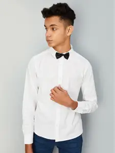 max Boys Spread Collar Pure Cotton Casual Shirt