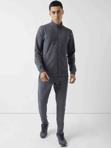 Wildcraft Self Design Mock Collar Tracksuit