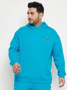 Club York Plus Size Hooded Cotton Pullover Sweatshirt
