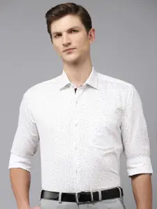 Park Avenue Men Pure Cotton Slim Fit Floral Printed Formal Shirt