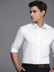 Raymond Pure Cotton Slim Fit Opaque Printed Formal Shirt