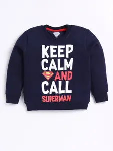 Eteenz Boys Premium Cotton Superman Printed Sweatshirt